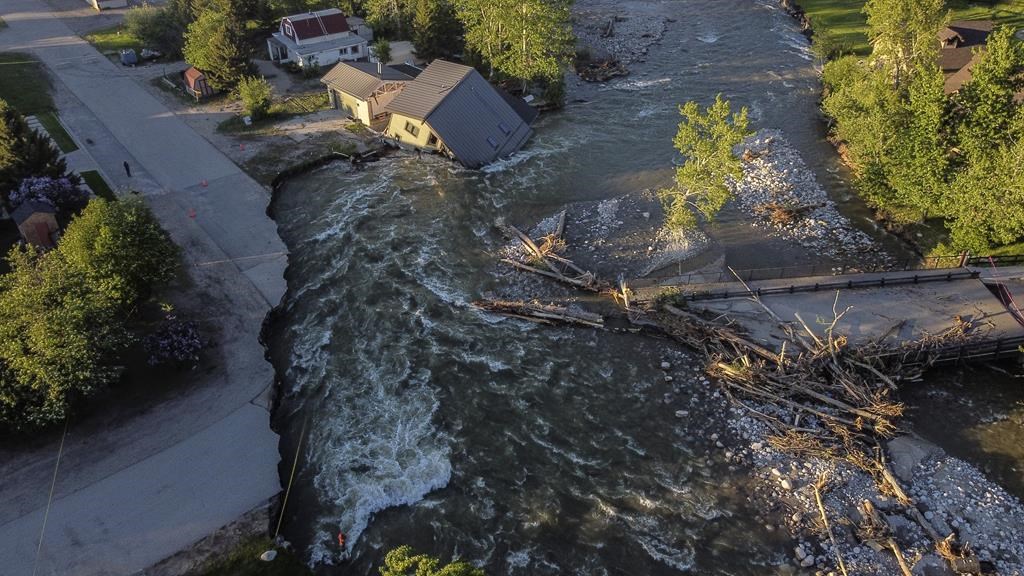 Flood waters from Yellowstone surge across eastern Montana