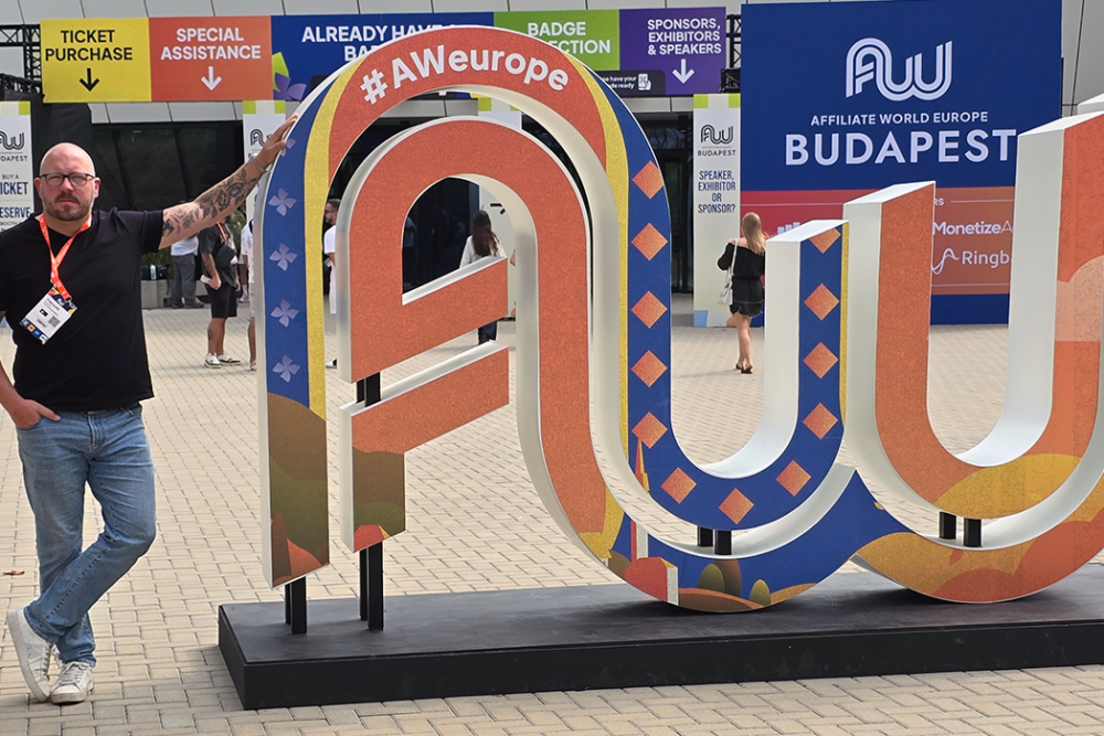 François Beaudry, Président de VIA Communication, présent à Affiliate World Europe 2024 à Budapest, Hongrie.